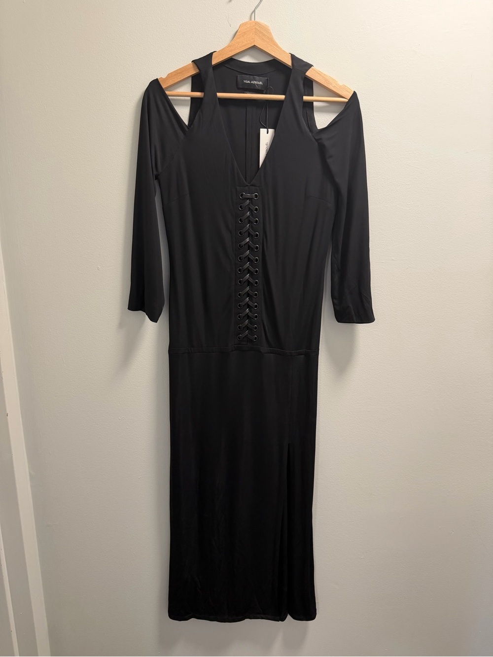YIGAL AZROUËL BLACK JERSEY DRESS